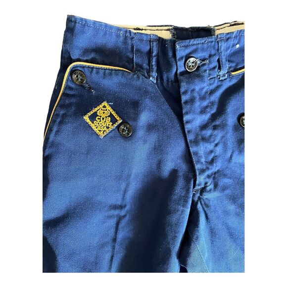 VTG BSA BOY SCOUTS OF AMERICA CUB BLUE OFFICIAL UNIFORM PANTS - Picture 3 of 4